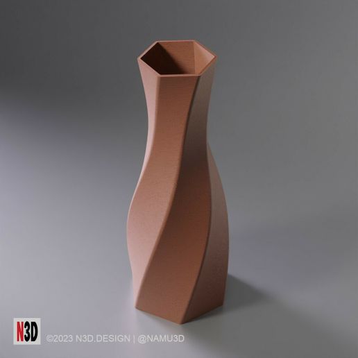 Vase 0031 - Classic twist vase