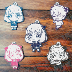Pack-2.png Anya Forger Keychains - Spy X Family Pack 2