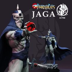 600pxThundercats-Jaga-by-CG-Pyro.jpg Fichier 3D Jaga de Thundercats STL 3d printing collectibles by CG Pyro fanarts + ARK・Objet imprimable en 3D à télécharger