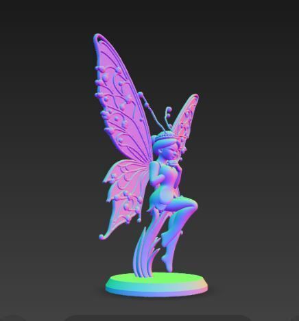 工芸品 Butterfly Fairies 🦋 Butterfly fairies・ STL File for 3D printing・Cults