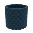 Special_Small_squares_Bowl.277.jpg SMALL SQUARES FINNED CYLINDERICAL VASE - POT - PENCIL HOLDER OR PLANTER