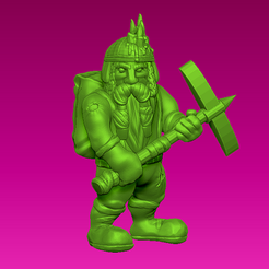 Miner2.png Fichier STL gratuit Mignonnette - Dwarf Miner 2 (2017)・Objet pour imprimante 3D à télécharger