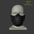 fronthL.png Archivo STL Forever Purge Movie 2021 Máscara Scull - Archivo STL. 3 versiones - 2 normales y low-poly・Objeto imprimible en 3D para descargar