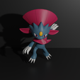 Weavile.png Modèle d'impression 3D de Sneasel et Weavile