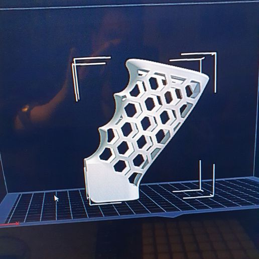 AR 15 HexaSkeleton handle 3D model