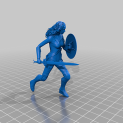 WonderWomanDCU.png Fichier STL gratuit Wonder Woman Injustice DC Movies・Idée pour impression 3D à télécharger