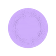 Wreath Coaster.stl Sous-verres à fleurs avec support