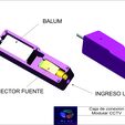 CAJA-CONEXION-MODULAR-1BC.jpg CCTV CONNECTION BOX BALUN 4-8 C MODULAR CCTV CONNECTION BOX