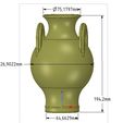 amphore12-22.jpg amphora greek cup vessel vase v12 for 3d print and cnc