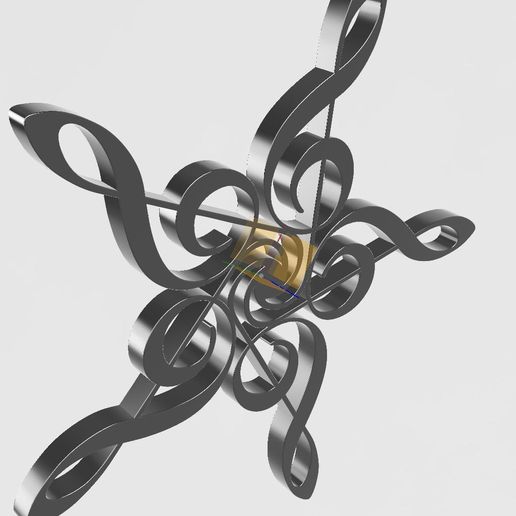 star in floor key - 3D model önizlemesi