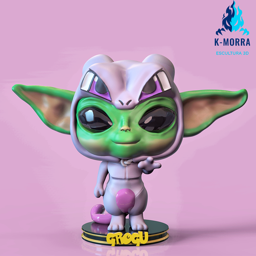 Baby Yoda Grogu Mewto Custom 3D model
