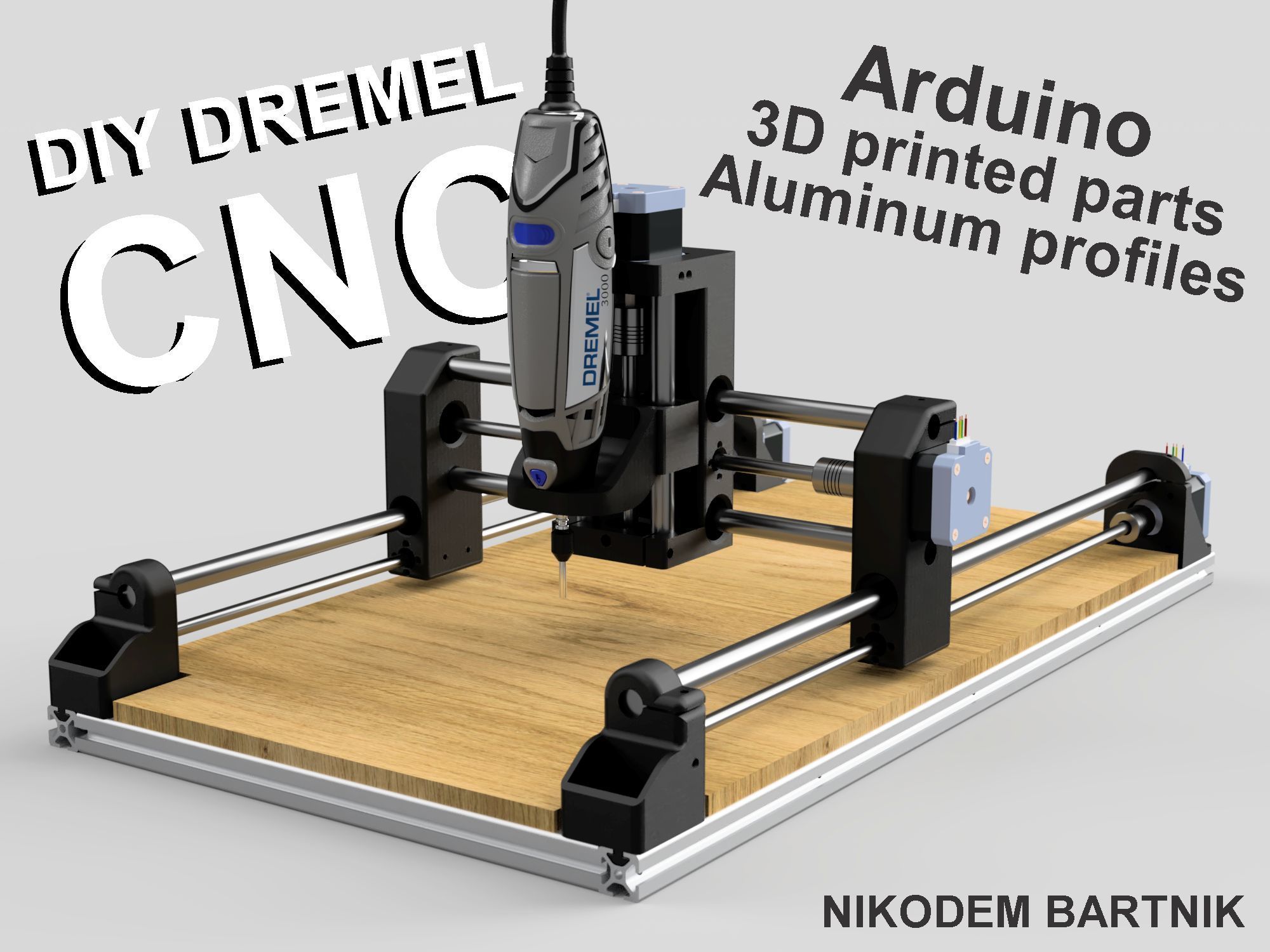 mini_thin.jpg Download free STL file DIY 3D Printed Dremel CNC • 3D print design, NikodemBartnik