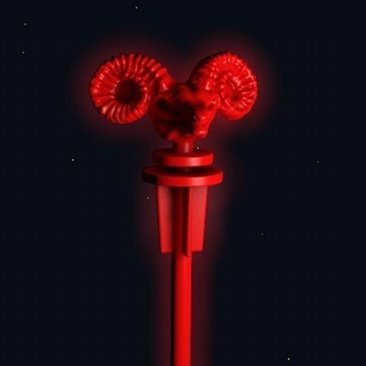Laser Light Skeletor Staff Motu Masters of the Universe 3D model