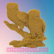 1.png Owls,3D MODEL STL FILE FOR CNC ROUTER LASER & 3D PRINTER