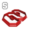 Varsity-S-1.png Archivo STL Varsity Style Letter S Cookie Cutter・Plan para descargar y imprimir en 3D