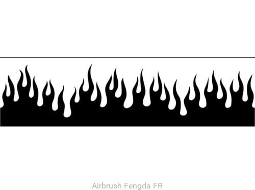 🎨 Stencil flames・Free STL File for ・Cults