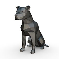 1.jpg Archivo STL staffy staffordshire bull terrier・Plan de impresora 3D para descargar