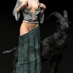 2.jpg Файл STL ведьма Аня Тейлор-Джой・Дизайн для загрузки и 3D-печати