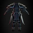 BlackKnightArmorBack.png Fire Emblem Black Knight Armor for Cosplay