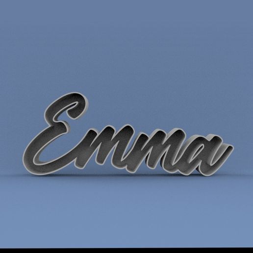 🎂 Emma Sign・Free STL File for 3D printing・Cults