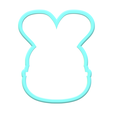 1.png Bunny Sunglasses Cookie Cutter | STL File