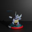 Wartortle-clone2.png Файл STL Клон Вартортла покемон 3D печать модель・Дизайн 3D принтера для загрузки
