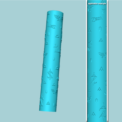 a.png STL file Texture Roll 58 Zelda Positive - Fondant Decoration Maker・Design to download and 3D print