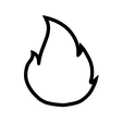 Flame-Style-2.png Flame Cookie Cutter STL File - 4 inches