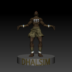 DHALSIM-STANDING.png Fichier OBJ gratuit Dhalsim de Street Fighter V2・Design pour impression 3D à télécharger, SerFer88