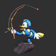 2_1.jpg 3D-Datei Donald Duck - Fischen・3D-druckbares Modell zum Herunterladen, bonbonart