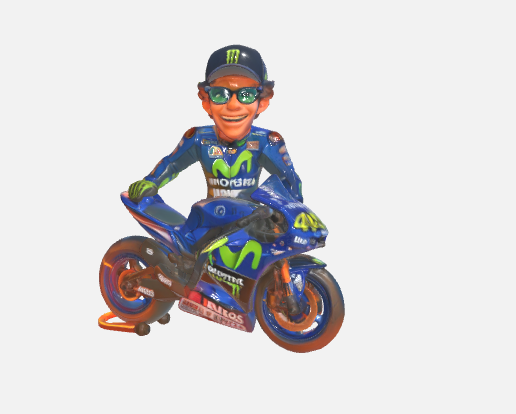 👤 Valentino Rossi Animated Figure・ OBJ File for 3D printing・Cults