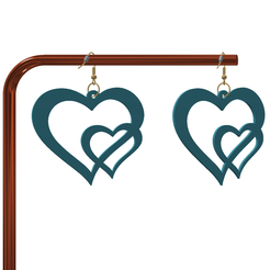 Screenshot-2023-05-08-210554.png STL file HEART EARRINGS・3D print object to download