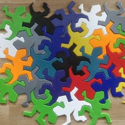 20201202_115428.jpg Free 3D file Escher lizards・Model to download and 3D print