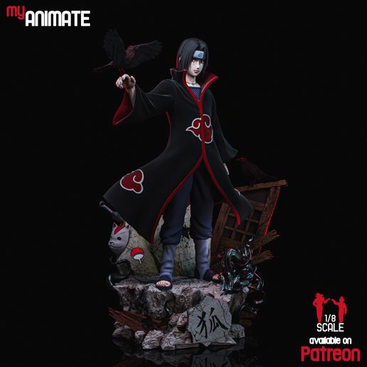3.jpg Itachi (Naruto) – STL for 3D Printing