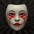 1.jpg Geisha Mask Anime Mask 3D print model