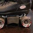 FB_IMG_1608915847771.jpg Roller skate grind block. Bigfoot inspired, designed to mount on Ridell Derby skates with nylon plates.