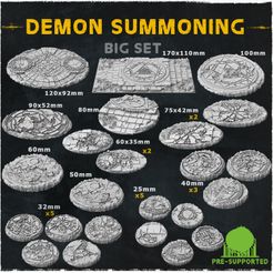 MMF-Demon-summoning-1.jpg Demon Summoning (Big Set) - Wargame Bases & Toppers 2.0