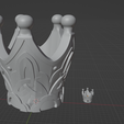 13.png Crown of Insight -- Keychain -- Genshin Impact Ornament -- 3D Print Ready