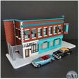 002.jpg BACK TO THE FUTURE INSPIRED- LOU'S CAFE 1/64 SCALE - HOT WHEELS COMPATIBLE