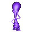 rogerPose3_rep.stl Figurine Alien (Roger)