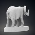 08.jpg Low Poly Elephant Statue