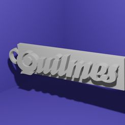 quilmes-llavero2.jpg Datei STL schlüsselanhänger von quilmes argentinien・Design für 3D-Drucker zum herunterladen