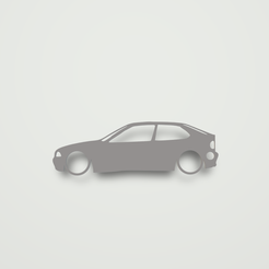e36-compact.png STL file bmw e36 compact keychain・Model to download and 3D print, ARTMANS