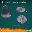 720X720-render1-7.jpg STL file Lost Mage Tower Set 3x65mm (Pre-supported)・3D print model to download