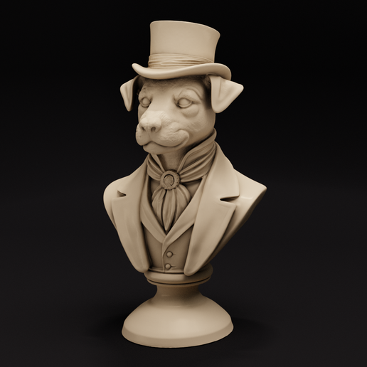 Jack Russell Terrier Gentleman - Statue