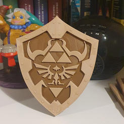 ootshield.png Archivo STL gratis Escudo Hyliano - Zelda Ocarina of Time・Plan de la impresora 3D para descargar