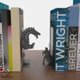 Knight-And-Dragon-Bookend-Books-Frikarte3D.jpg Knight vs Dragon Bookends