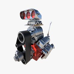 ava1.jpg Fichier OBJ Cartoon V8 moteur HotRod・Objet pour impression 3D à télécharger