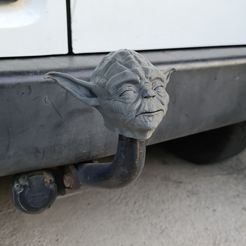20200921_074332.jpg STL file Yoda HITCH CAP・Design to download and 3D print