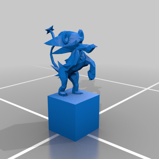 Low Poly Luxray 3D model